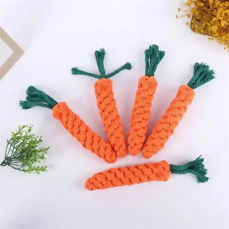 Langlebiges Baumwoll-Seilspielzeug für Hunde – Karottenform baumwoll,baumwolle,hunde,seilspielzeug,spielzeug pet-shop24
