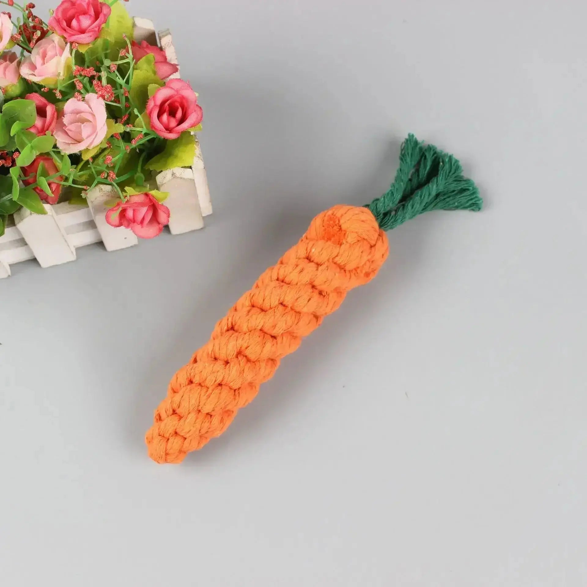 Langlebiges Baumwoll-Seilspielzeug für Hunde – Karottenform baumwoll,baumwolle,hunde,seilspielzeug,spielzeug pet-shop24